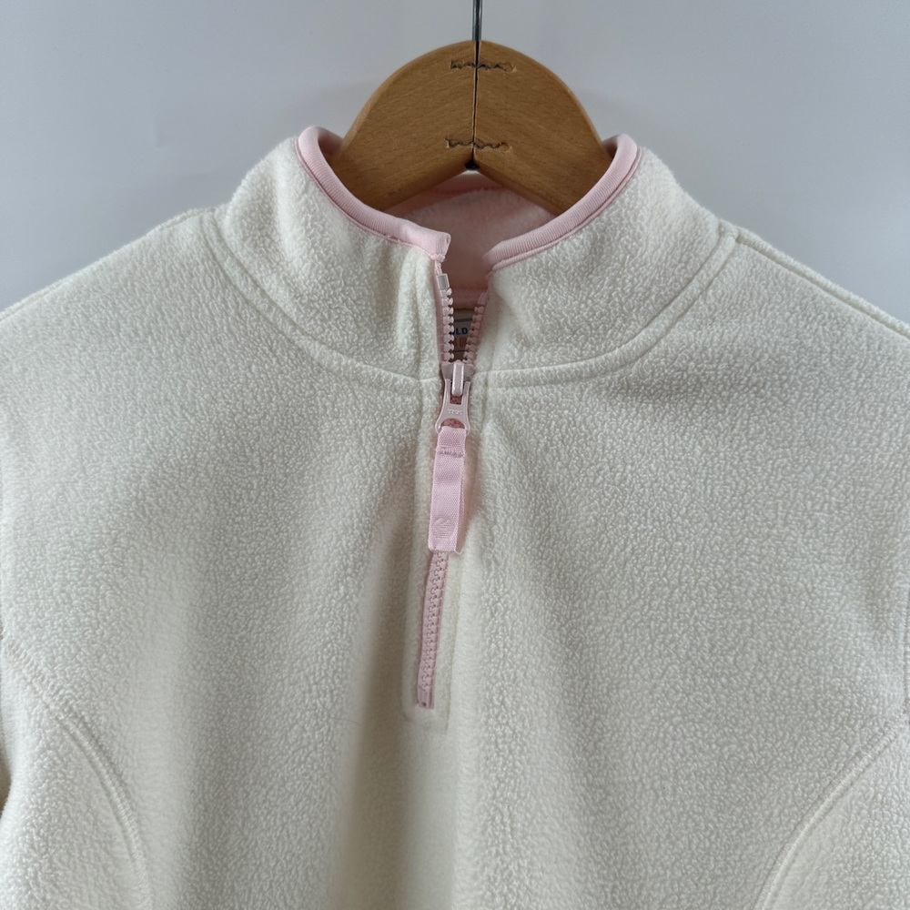 Old Navy Kids XXL Fleece Jacket – Off White w/ Light Pink Lining - Picture 5 of 8